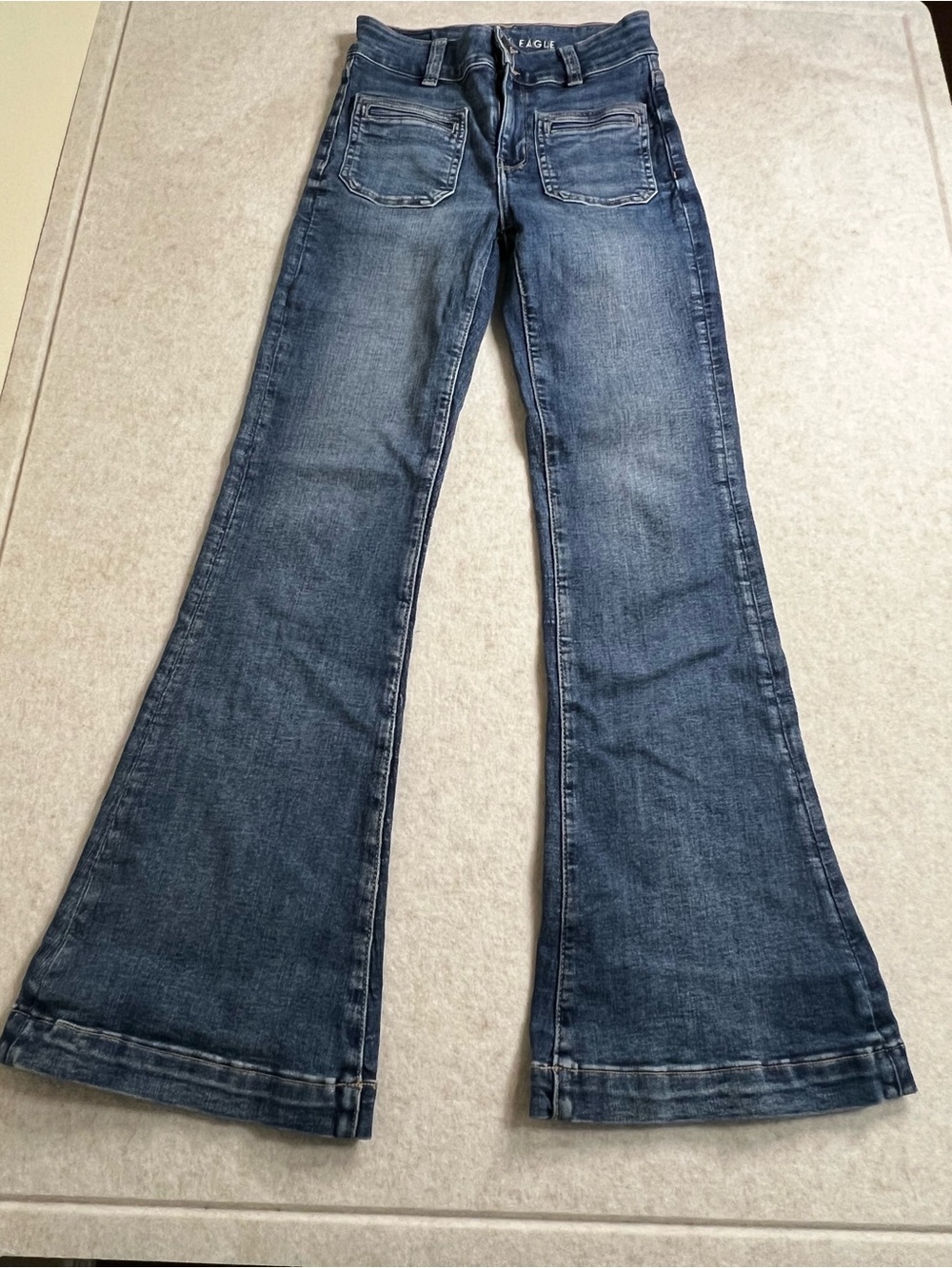 American Eagle Outfitters Super Hi-Rise Flare Jeans 🌟size 0